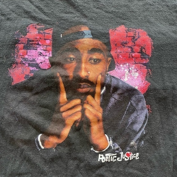 Vintage Original 2Pac Poetic Justice T Shirt - Picture 3 of 7